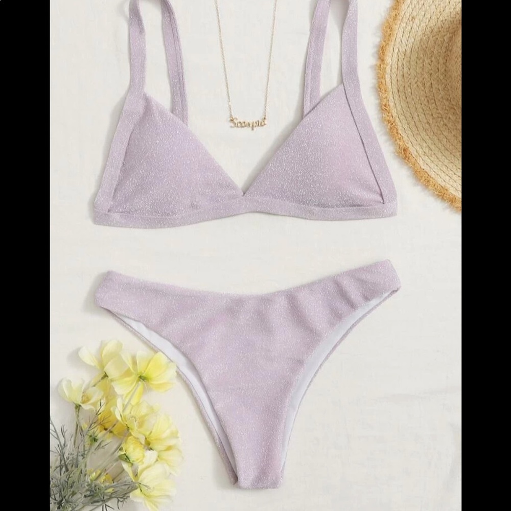 Shein Pink Glitter Bikini Set - Picture 5 of 5